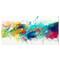 Designart - Brush Stroke Colorful Oil Painting - Contemporary Painting Print on Wrapped Canvas